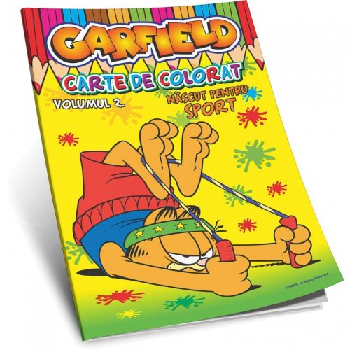 Garfield: Nascut pentru sport, vol. 2, carte de colorat (ed. tiparita)