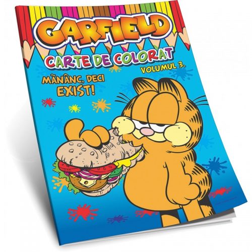 Garfield: Mananc, deci exist, vol. 3, carte de colorat (ed. tiparita)