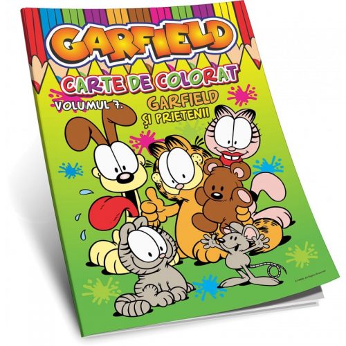 Garfield: Garfield si prietenii, vol. 7, carte de colorat (ed. tiparita)