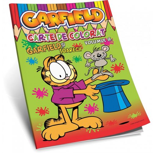 Garfield: Garfield si soarecii, vol. 8, carte de colorat (ed. tiparita)