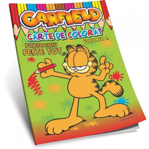 Garfield: Portocaliu peste tot, carte de colorat, vol. 1 (ed. tiparita)